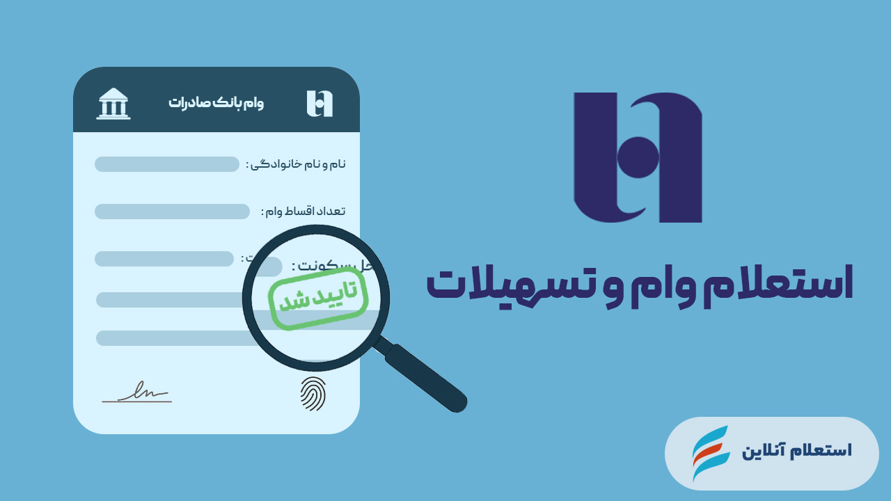 استعلام وام و تسهیلات بانک صادرات