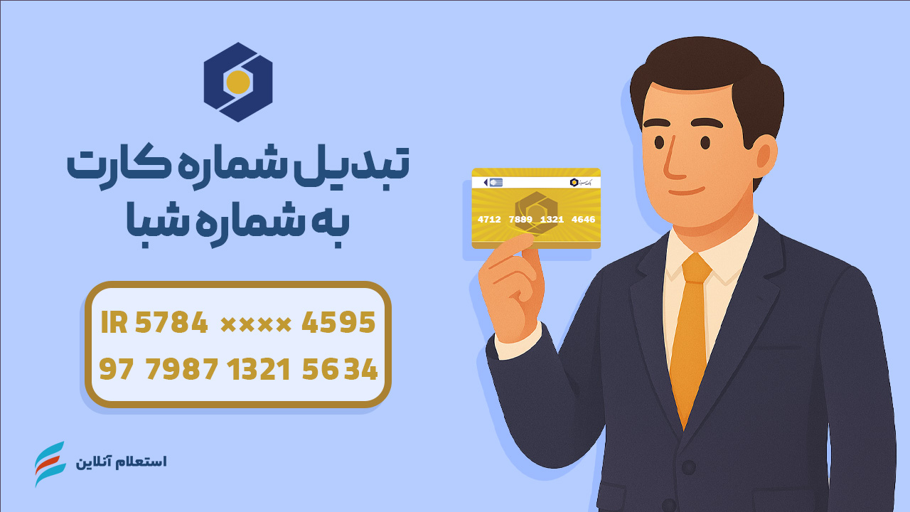  تبدیل شماره کارت به شبا بانک سینا